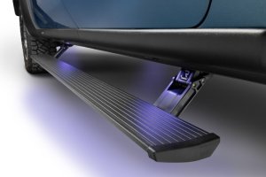 GMC Sierra 1500 Running Boards - AMP Research - PowerStep Plug-N-Play - Black - `22-`26